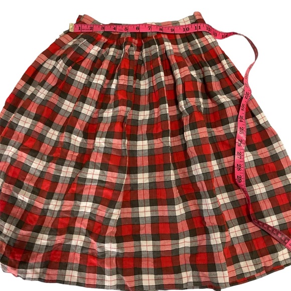 Authentic 50s/60s plaid A-line skirt - Picture 6 of 7